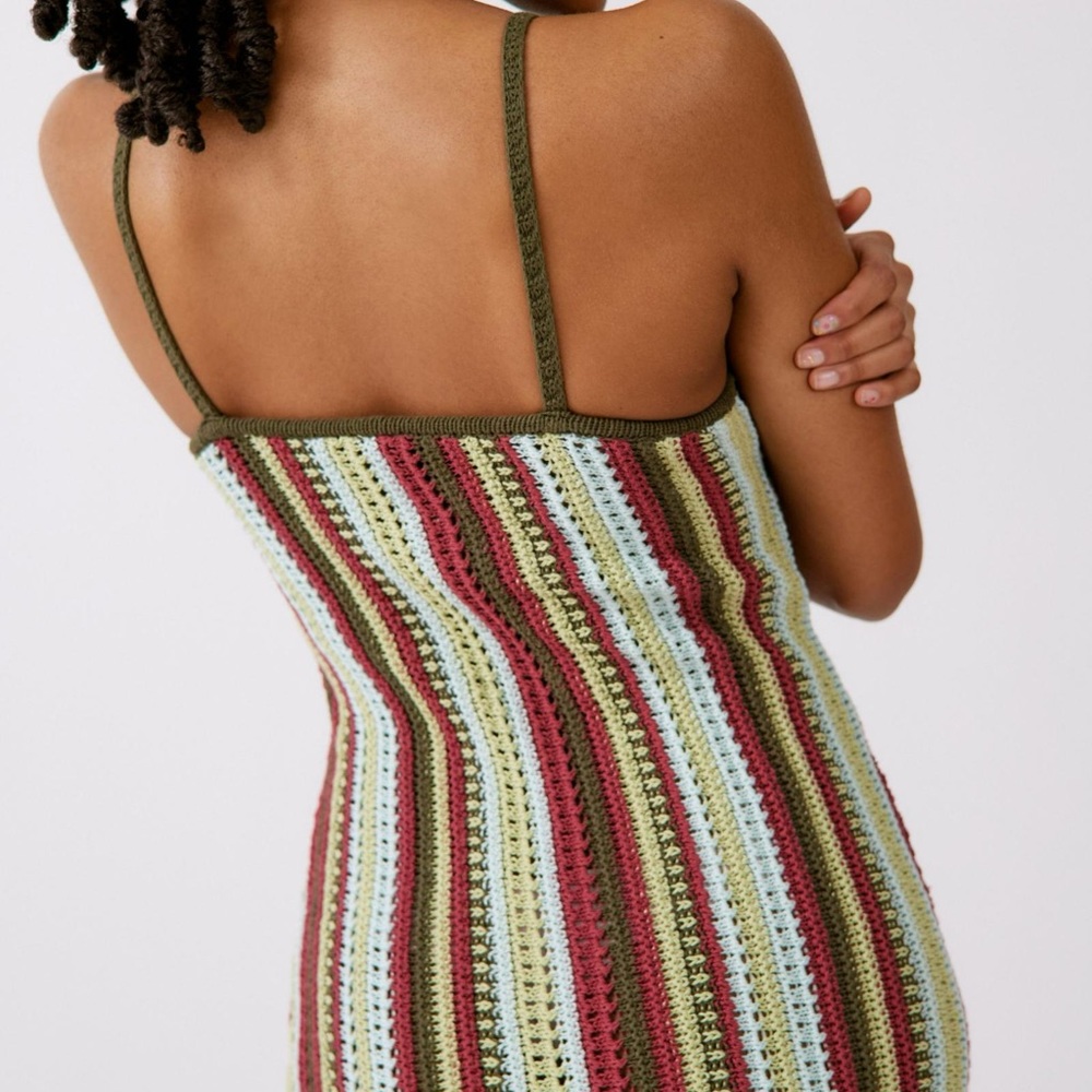 UO Kian Crochet Mini Dress